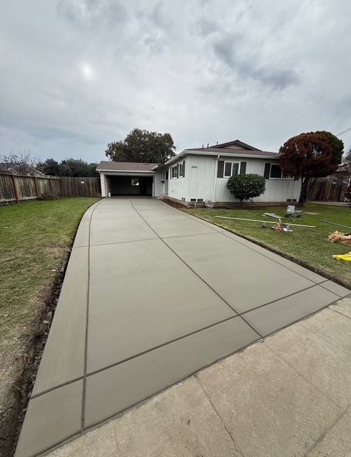 Driveway concrete project example three